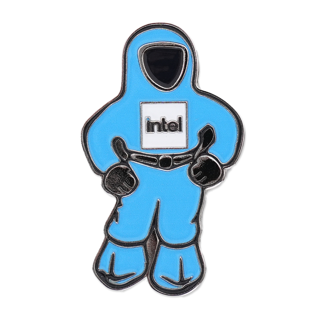 Intel Energy Blue Heritage Bunnyperson Lapel Pin